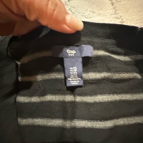 Gap  cárdigan  sweater  with bottoms Black and grey stripes - Picture 5 of 5